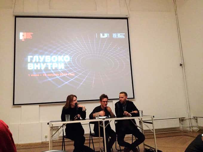 Встреча куратора и комиссара биеннале молодого искусства с художниками