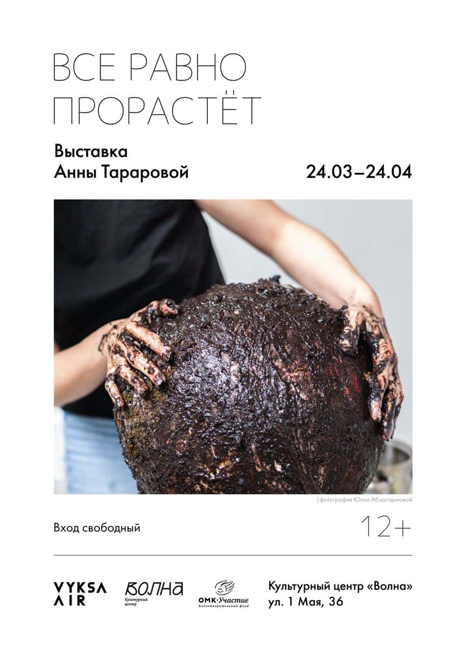 С 24 марта в арт-резиденции «Выкса» выставка Анны Тараровой «Всё равно прорастёт»