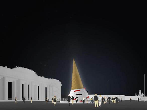 Росбанк и Парк Горького подарят Москве public art елку к Новому году