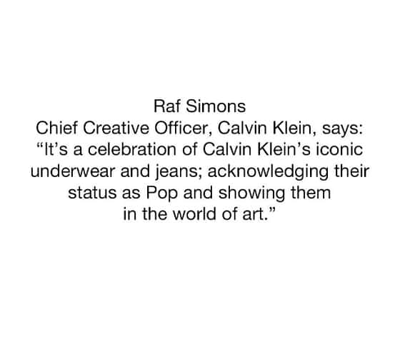 Новая кампания Calvin Klein посвящена современному искусству