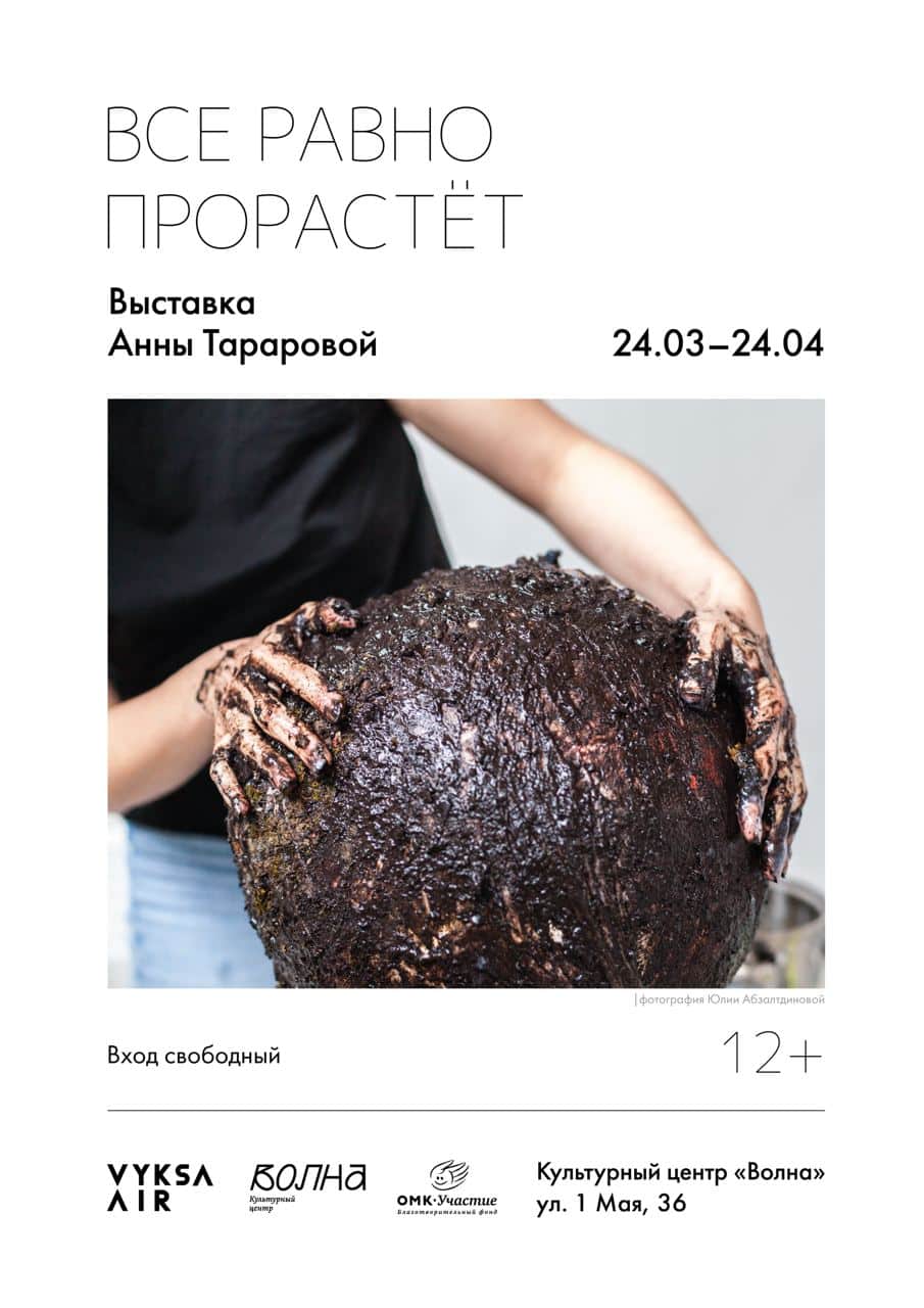 С 24 марта в арт-резиденции «Выкса» выставка Анны Тараровой «Всё равно прорастёт»